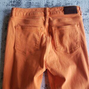 Orange Ralph Lauren Stretchy Jeans w Classic Leather Label and RL Button Details